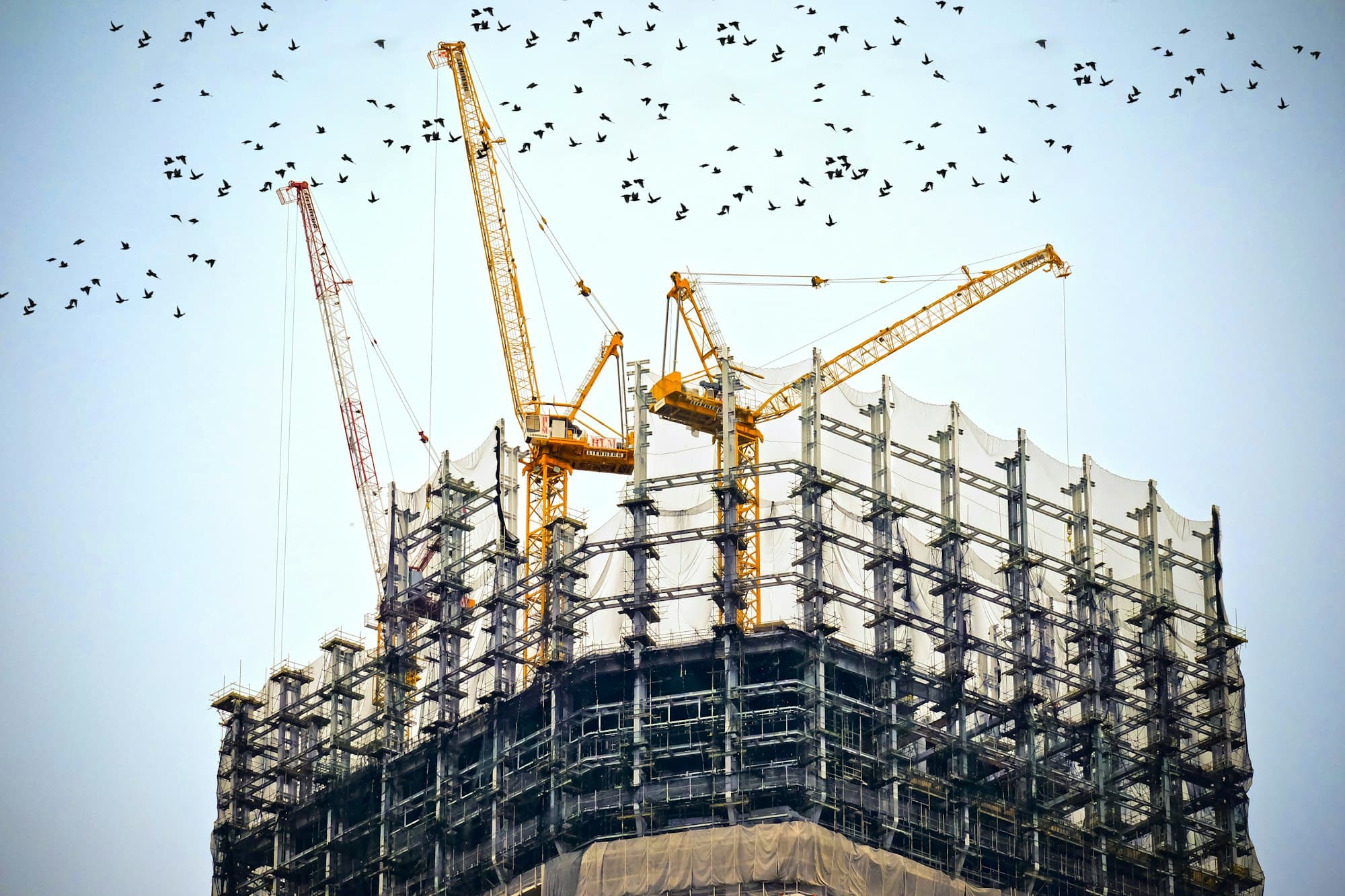 Commercial property mid-renovation, the core value-add scenario
